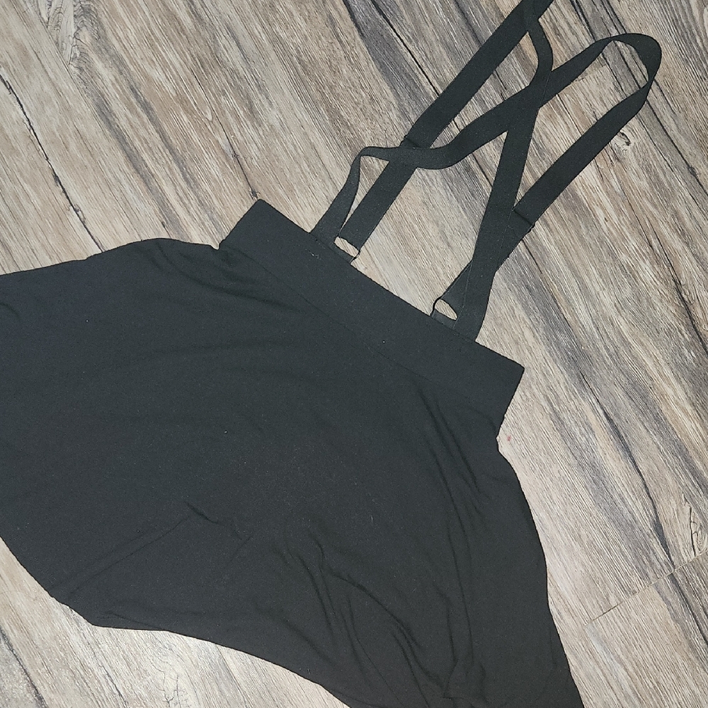 Hot Topic Black Skirt with Suspenders